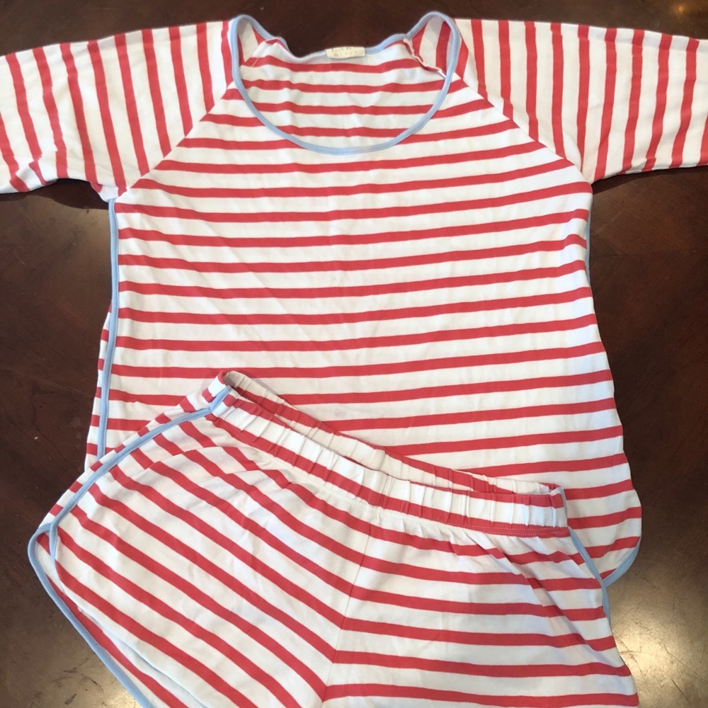 Pima Shorts Set in Americana - XS LAKE Pajamas